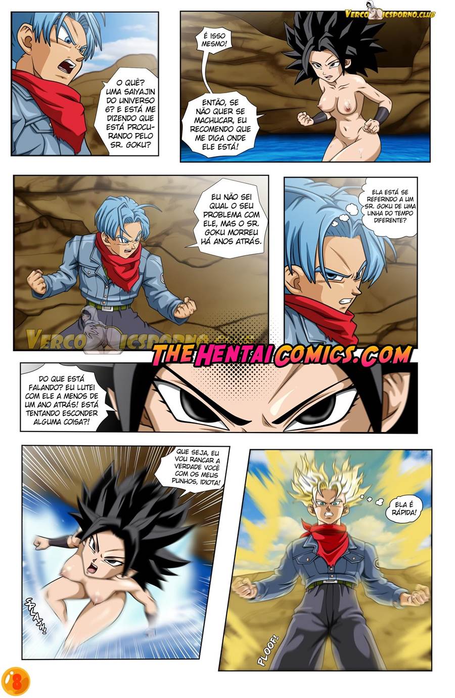 Caulifa Hentai - Trunks fodendo a buceta de Caulifa