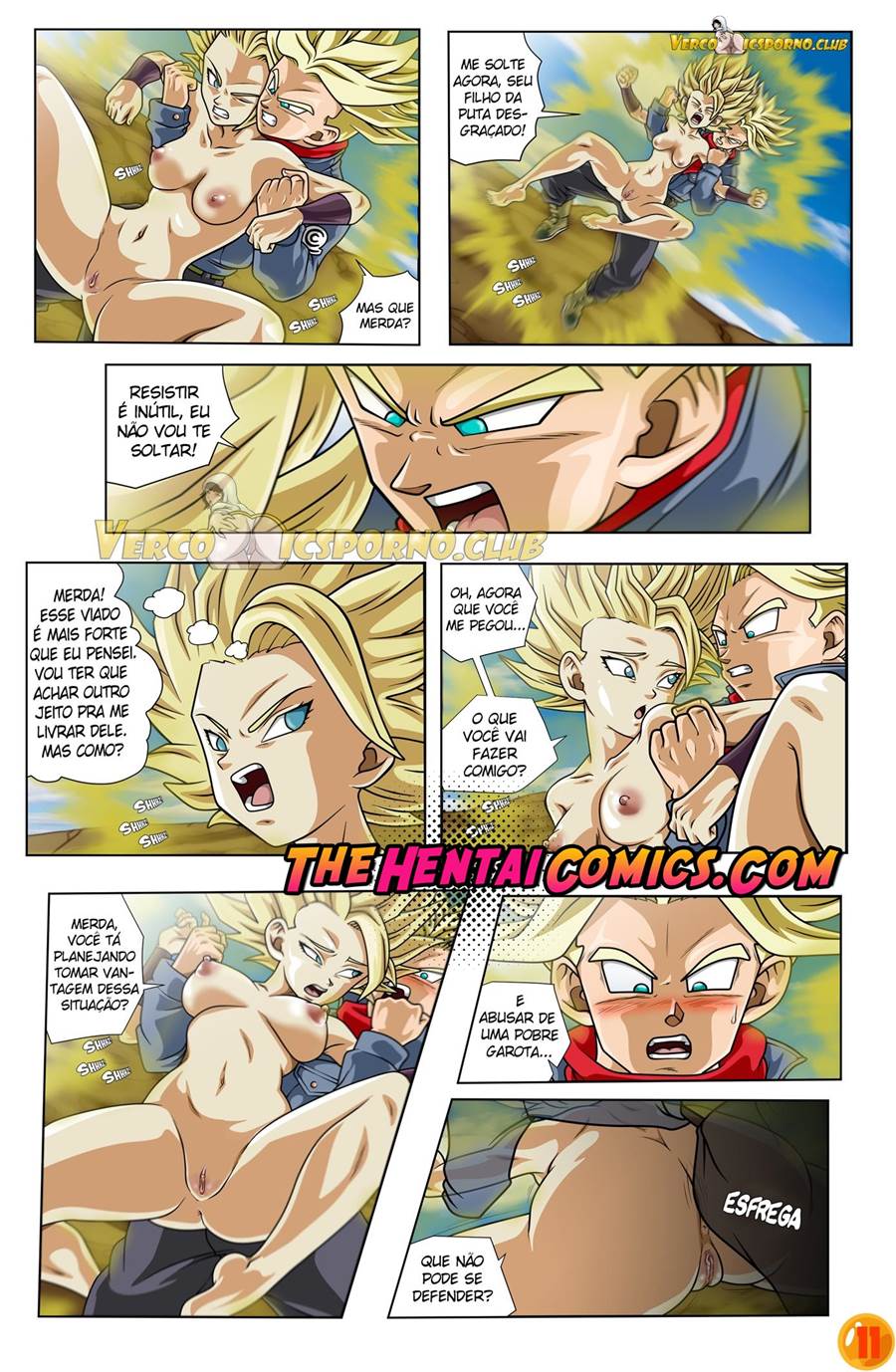 Caulifa Hentai - Trunks fodendo a buceta de Caulifa