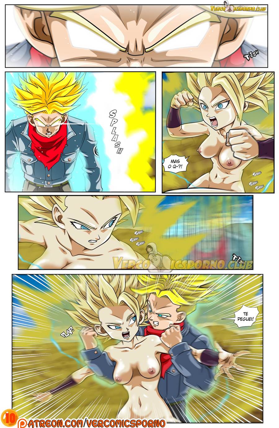 Caulifa Hentai - Trunks fodendo a buceta de Caulifa