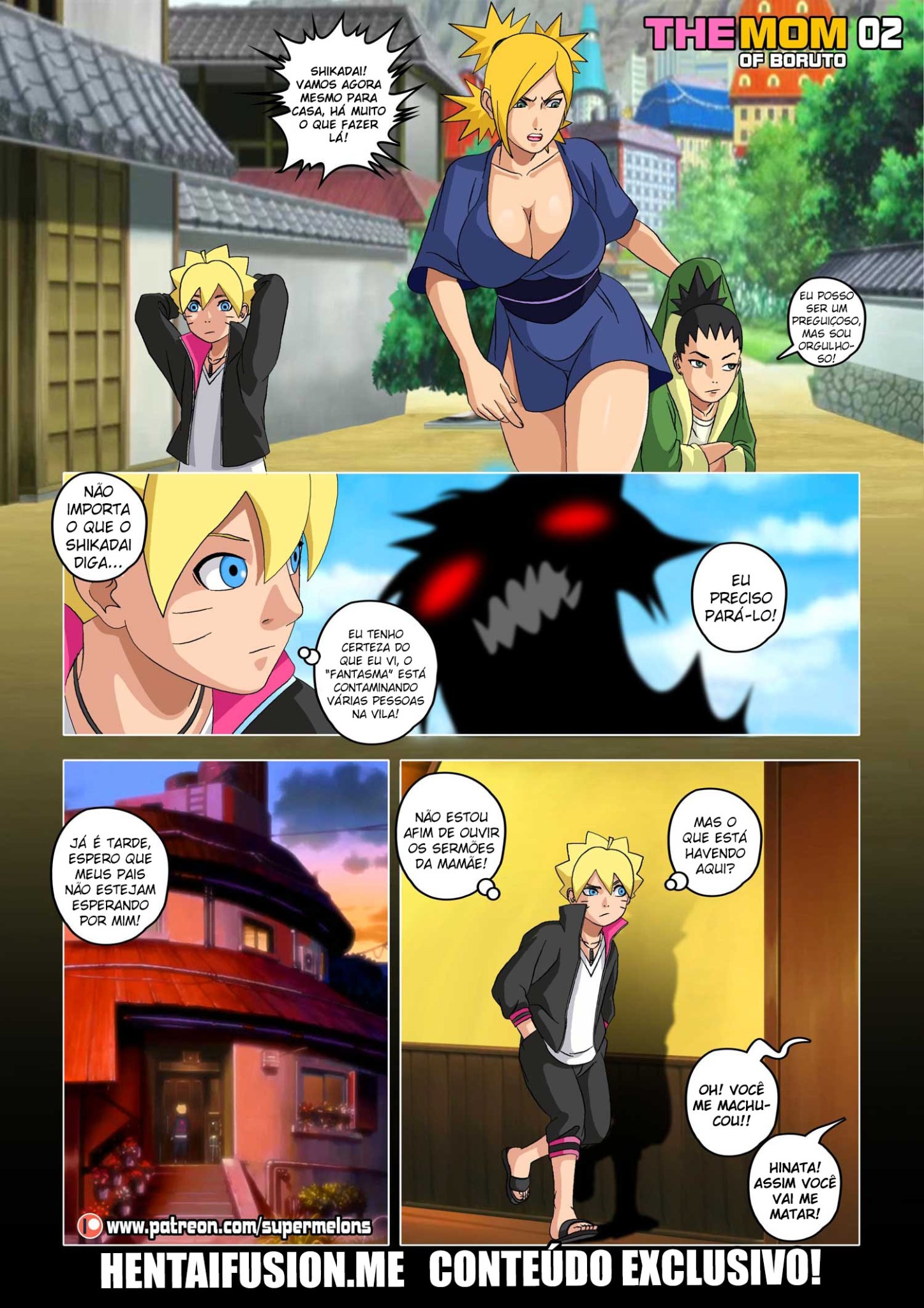 Boruto Hentai - Mamãe é uma puta bem gostosa