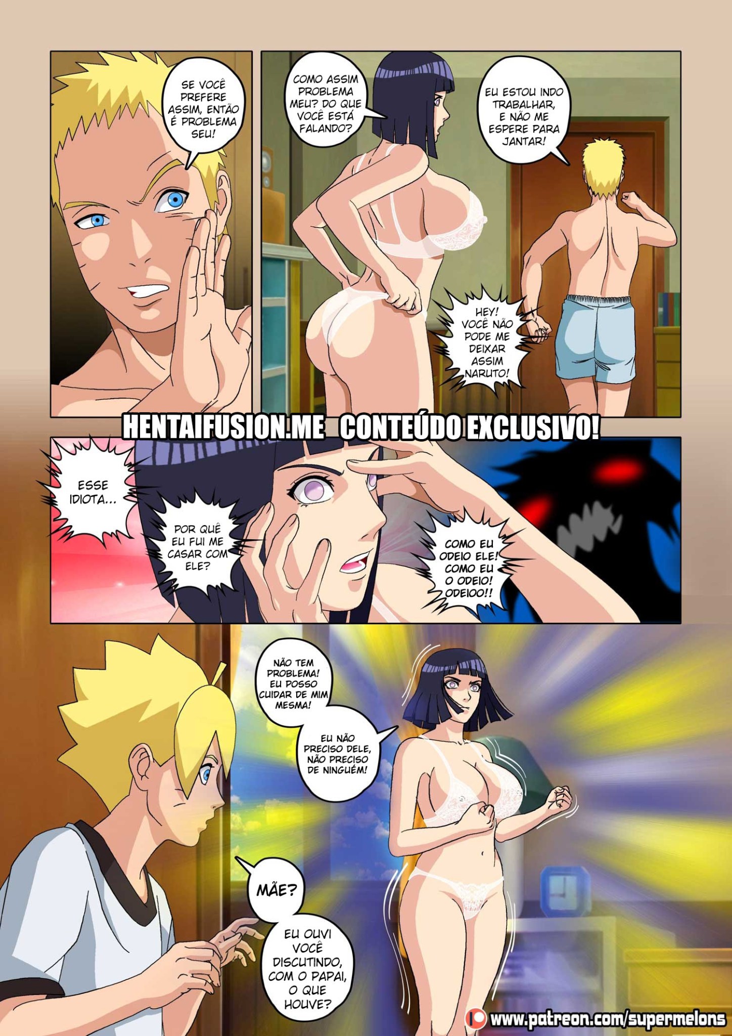 Boruto Hentai - Mamãe é uma puta bem gostosa