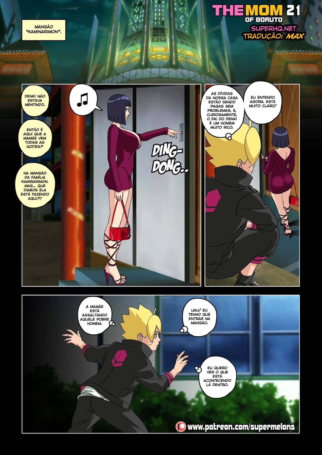 Boruto Hentai - Mamãe é uma puta bem gostosa