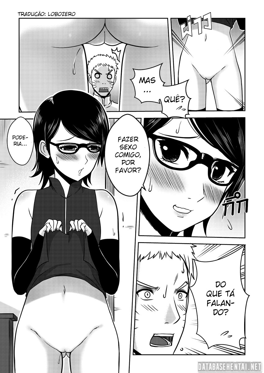 Sarada Hentai - Quero foder com o Hokage