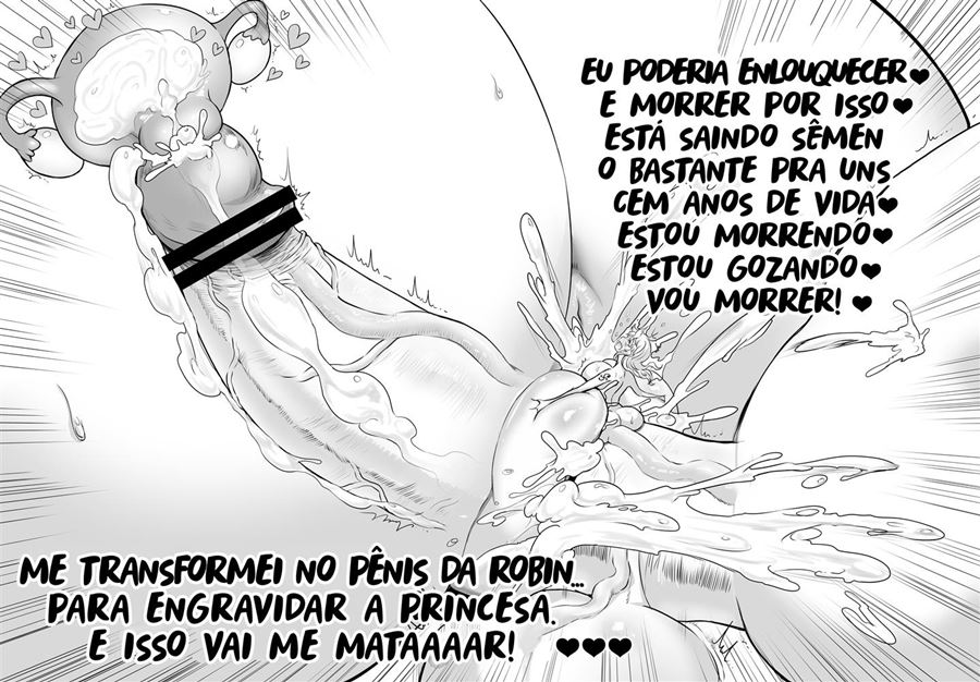 Shirahoshi, Robin e Nami sendo engravidadas