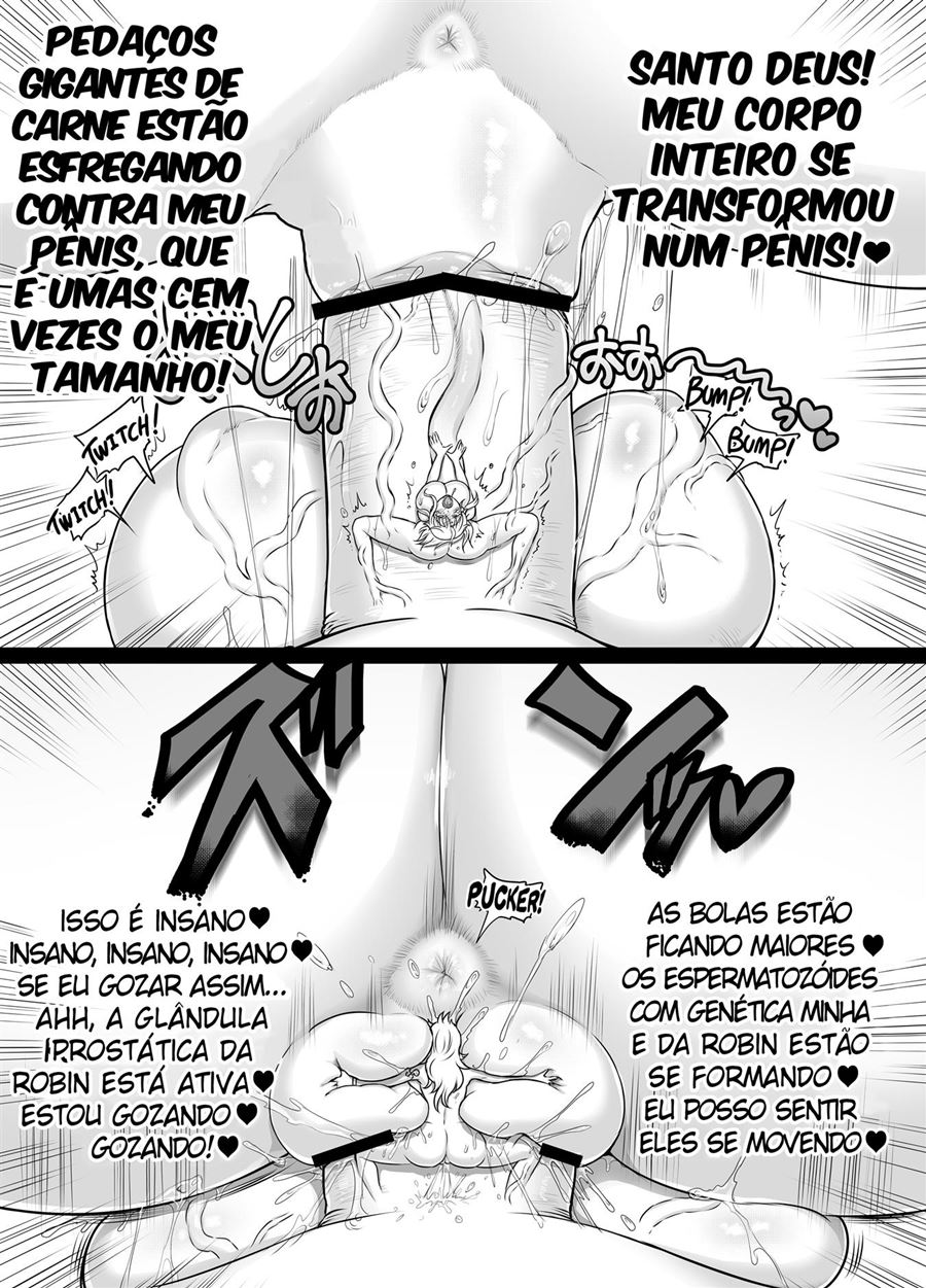 Shirahoshi, Robin e Nami sendo engravidadas