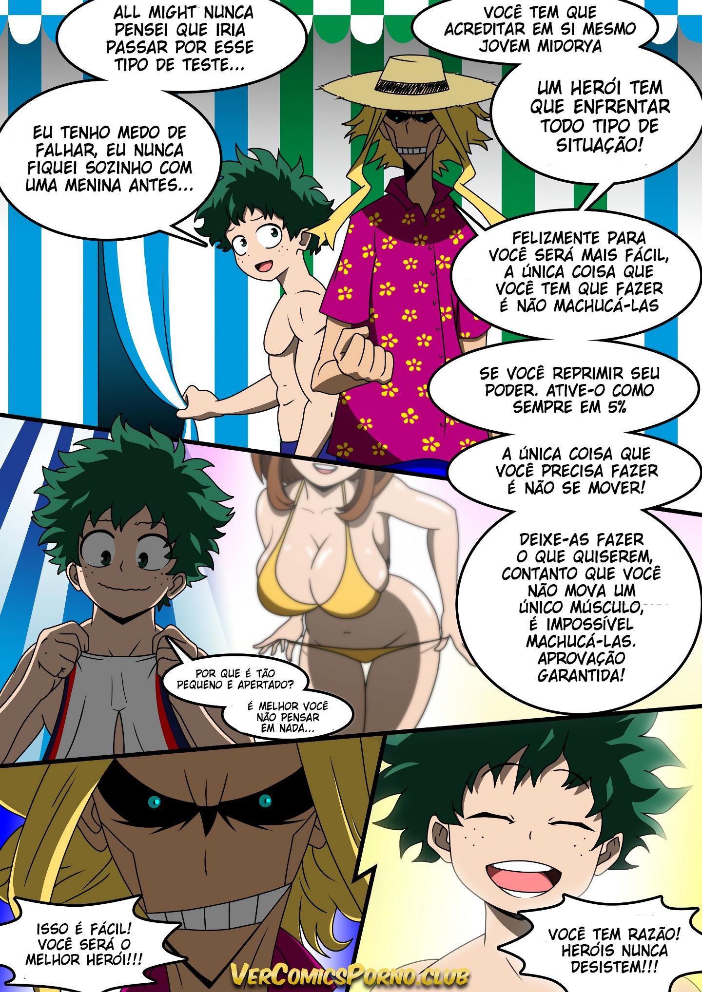 Boku no Hero Academia - Festinha particular na praia