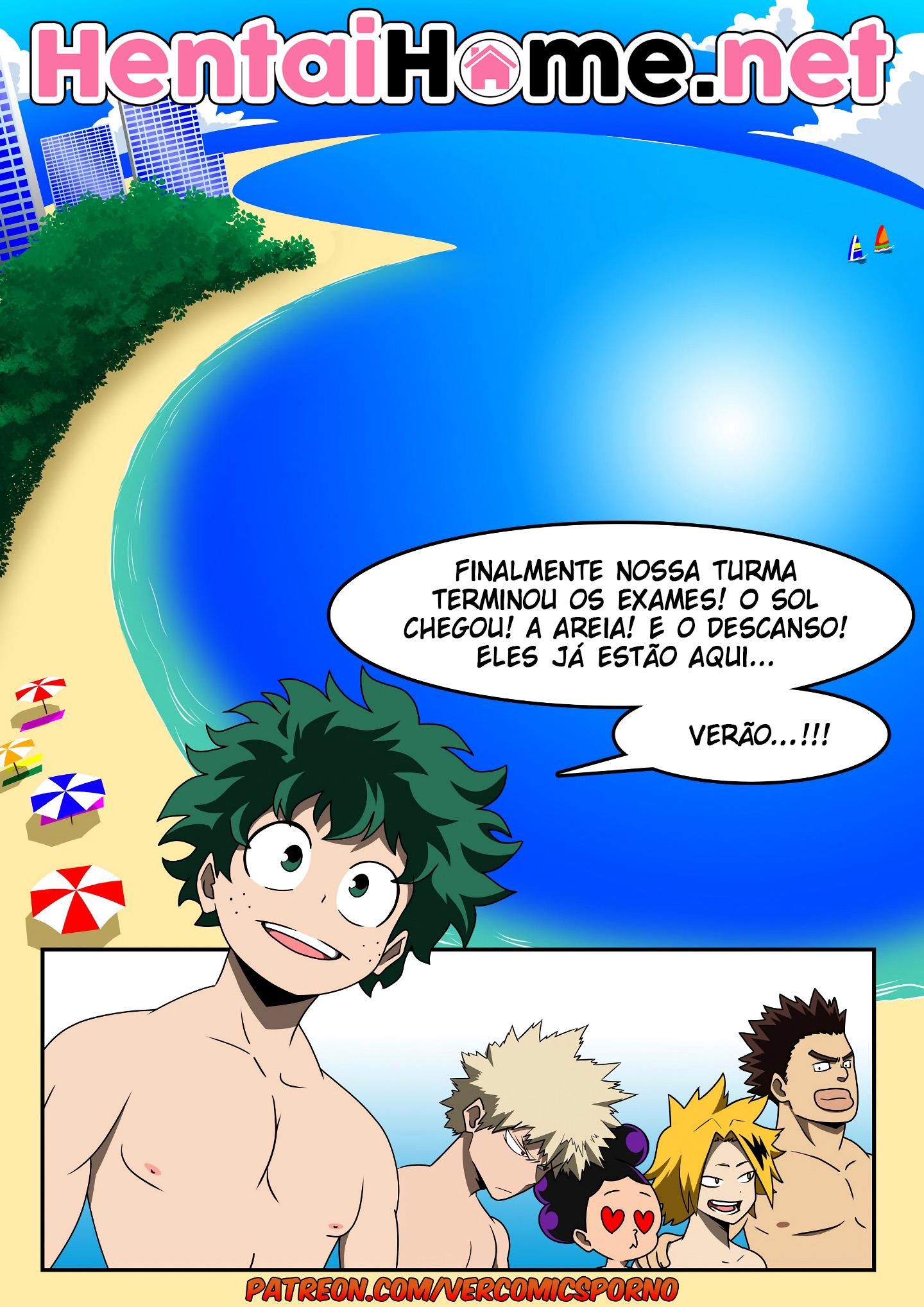 Boku no Hero Academia - Festinha particular na praia