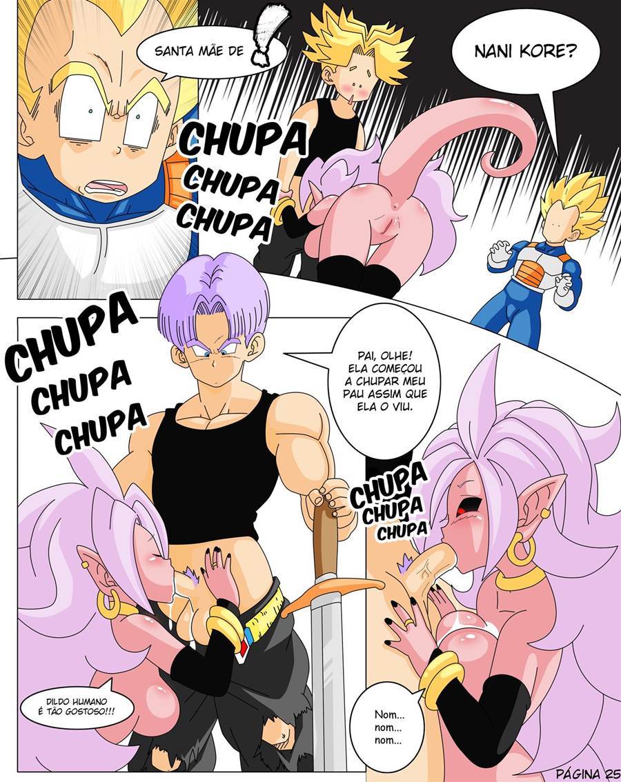 Dragon Ball Yamete Hentai - Trepada com duas gostosas