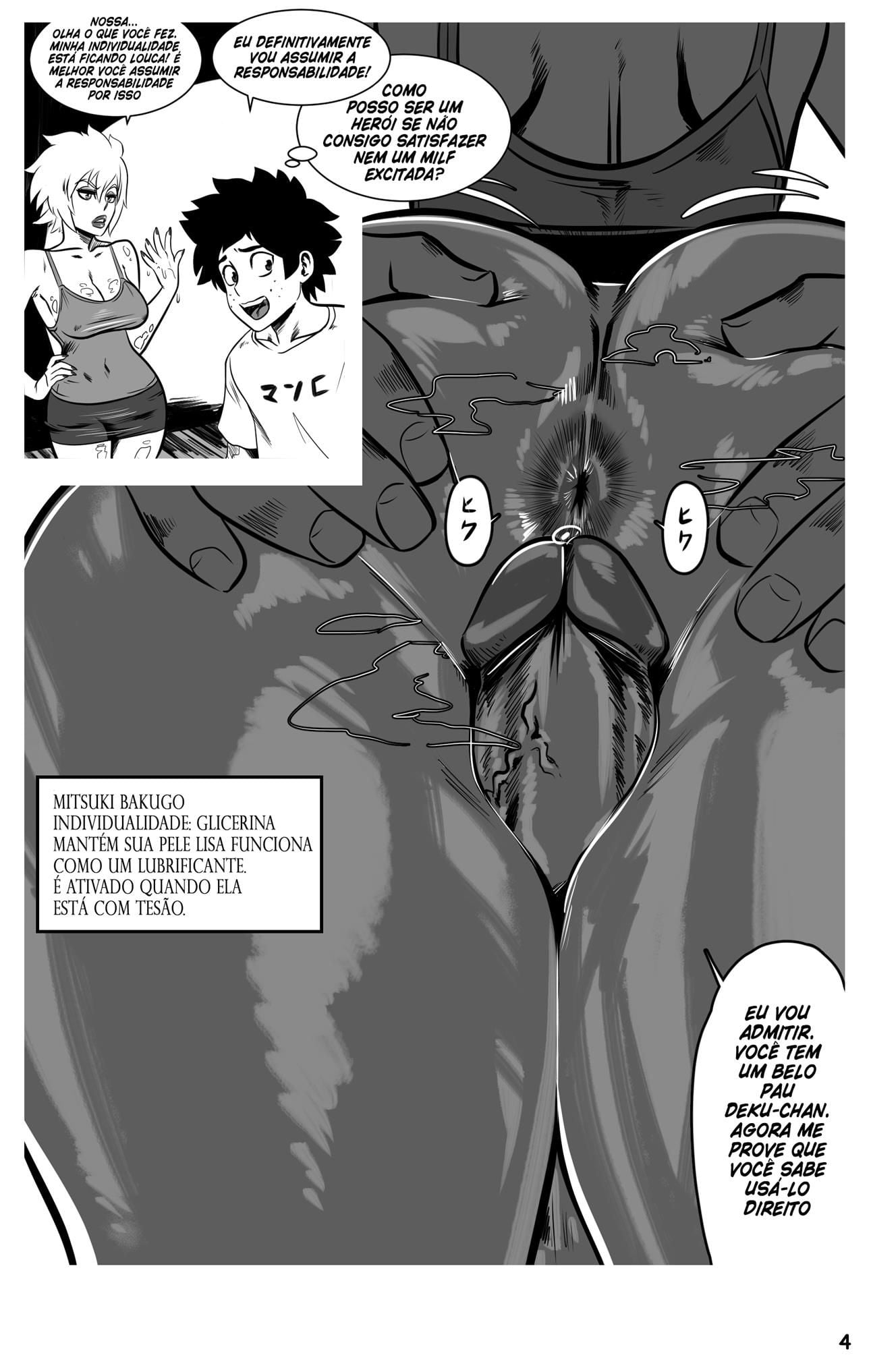 Deku, o comedor de mulheres casadas - Boku no Hero Hentai