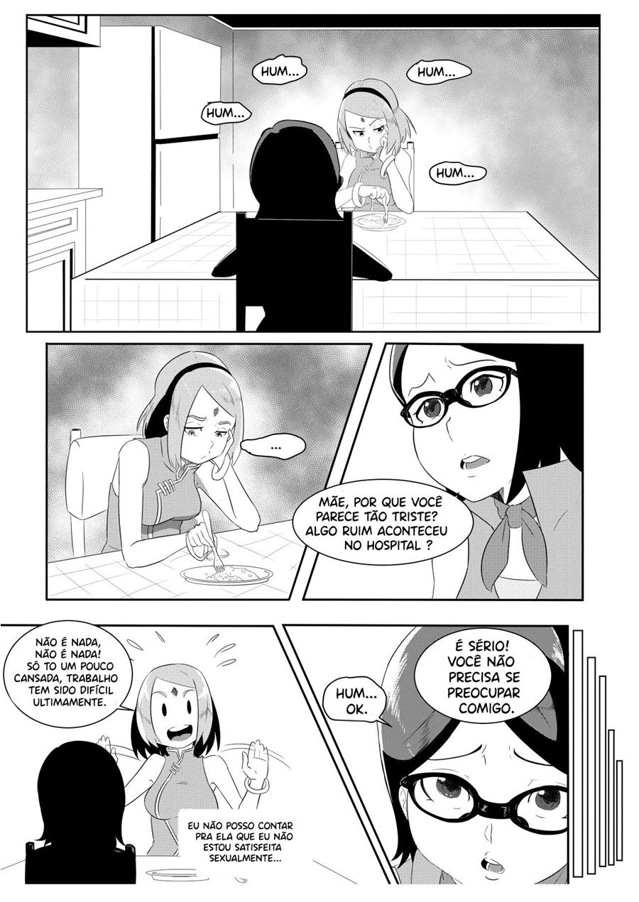 Mãe Imoral 01 - Sakura e Sarada