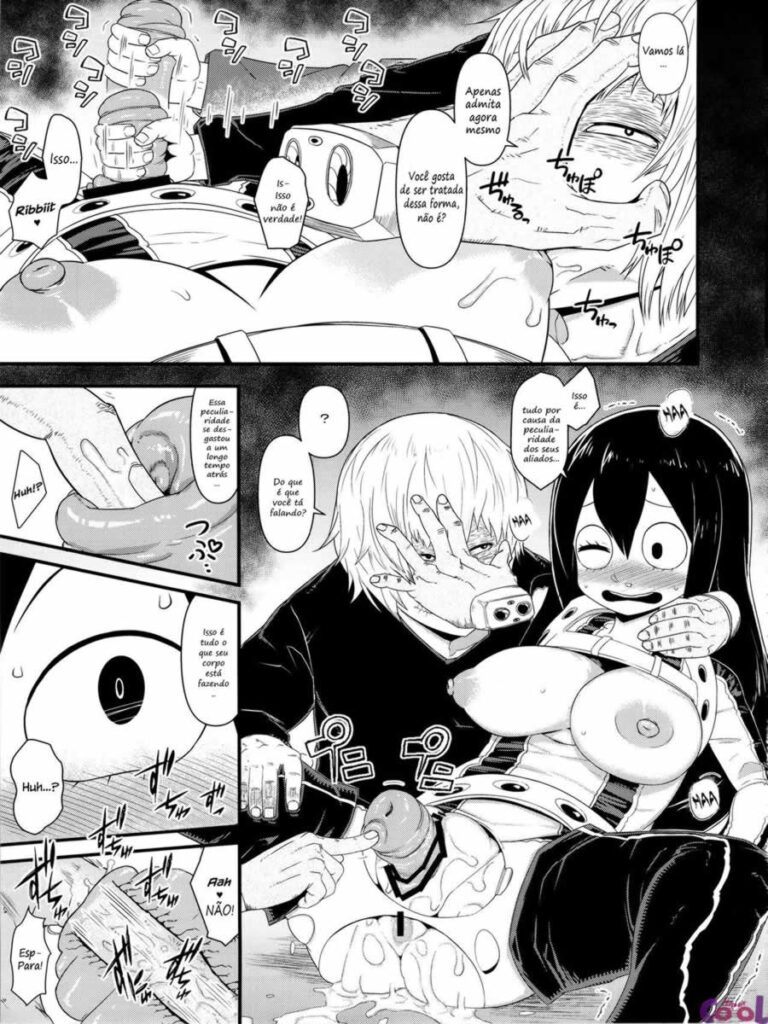 Tsuyu Asui Hentai - Sequestrada e fodida por vilões malignos