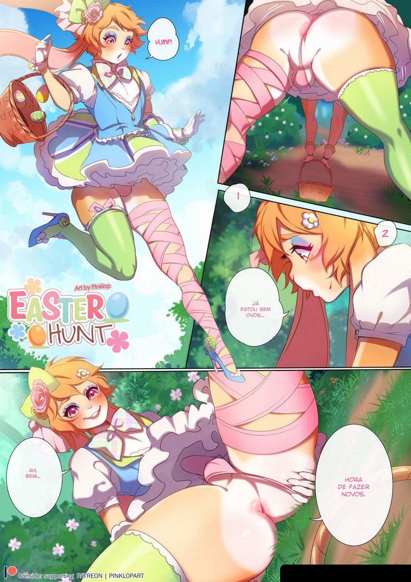 Easter Hunt - Uma coelha excitada e pervertida!