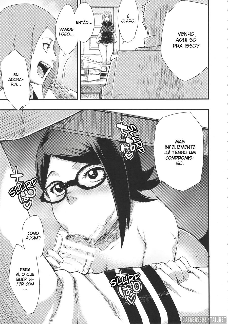 Ciúmes de uma mãe pervertida - Sarada Hentai